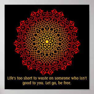 Missuse Survivors Mandala Inspirational Poster