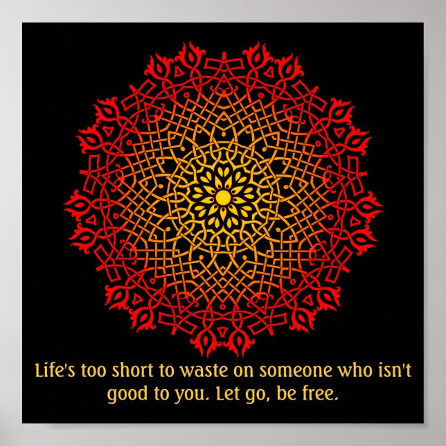 Missuse Survivors Mandala Inspirational Poster (Framsidan)