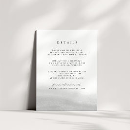 Mist Bröllop-gästinformationskort Tilläggskort
