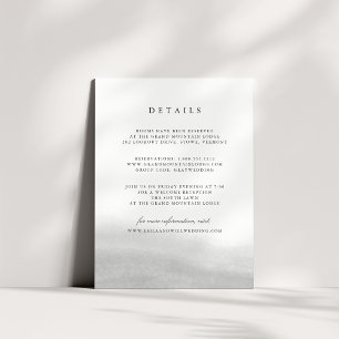 Mist Bröllop-gästinformationskort Tilläggskort