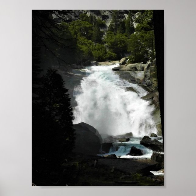 Mist Falls, Kung Canyon National Park, CA Poster (Framsidan)