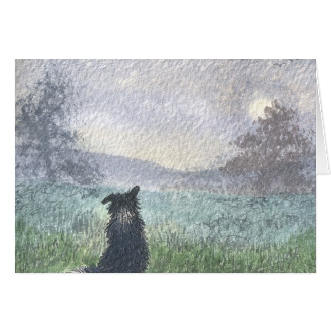 Mist för solen hälsningskort (Framsidan Horizontal)