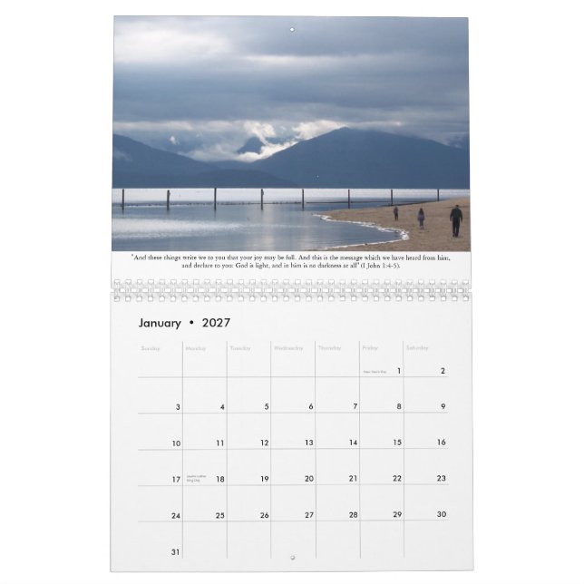 Mist och Scripturekalender Kalender (Jan 2027)