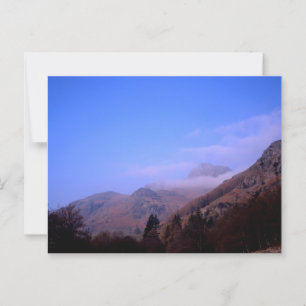 Mist över Langdale Pikes Vykort