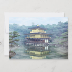 Mist på Golden Pavilion - Kyoto, Japan Inbjudningar