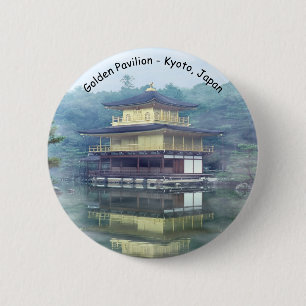 Mist på Golden Pavilion - Kyoto, Japan Knapp