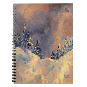 Mist på snön nå en höjdpunkt 2009 anteckningsbok
