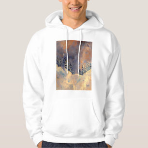 Mist på snön nå en höjdpunkt 2009 sweatshirt med luva
