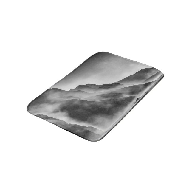 Mist på sten badrumsmatta (Vinklad)