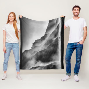 Mist på sten fleecefilt
