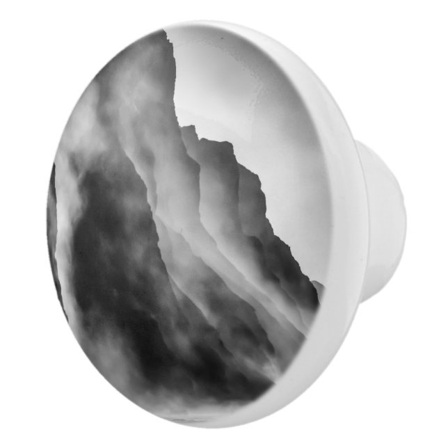 Mist på sten knopp (Höger)