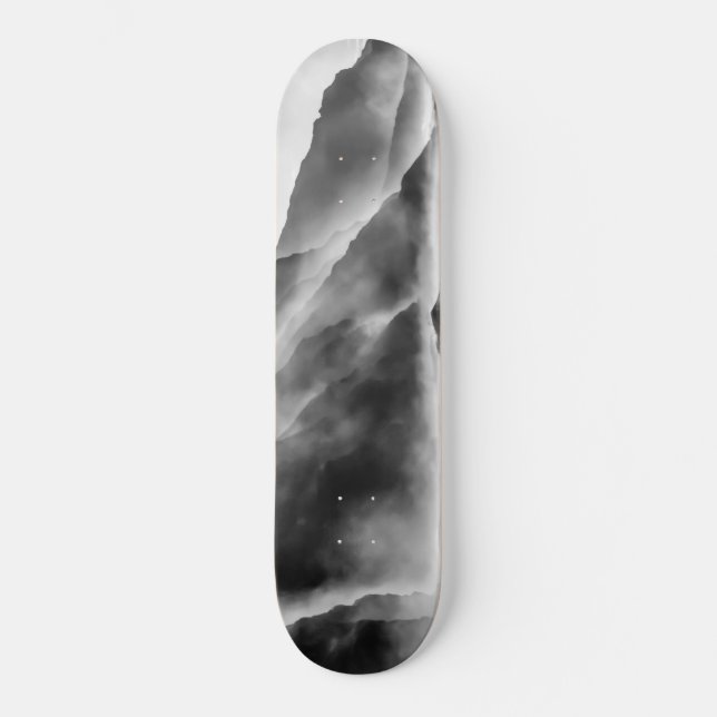 Mist på sten mini skateboard bräda 18,5 cm (Framsida)