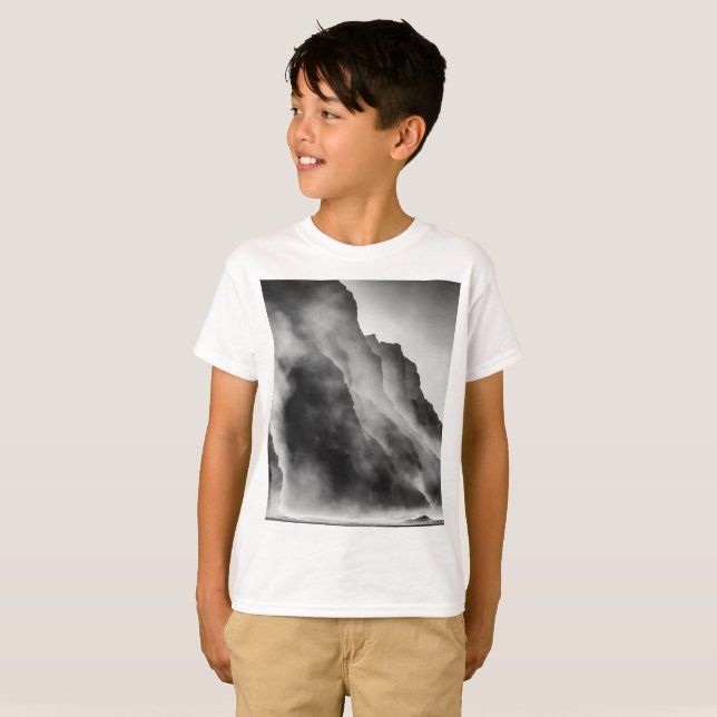 Mist på sten t shirt (Hel framsida)