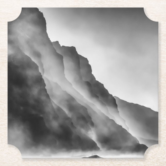 Mist på sten underlägg papper (Framsida)