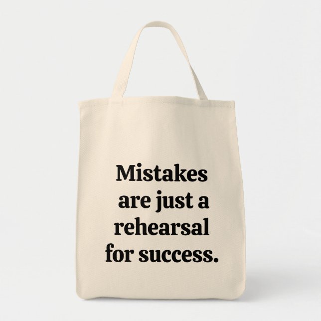 Mistakes Livsmedel Tote Bag Tygkasse (Framsidan)