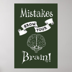 Mistakes Öka hjärnan Poster