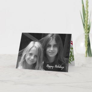 Misteltoe Holiday Folding Fotokort Kort