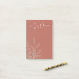 Misteltoe jul trendig handritad design post-it block
