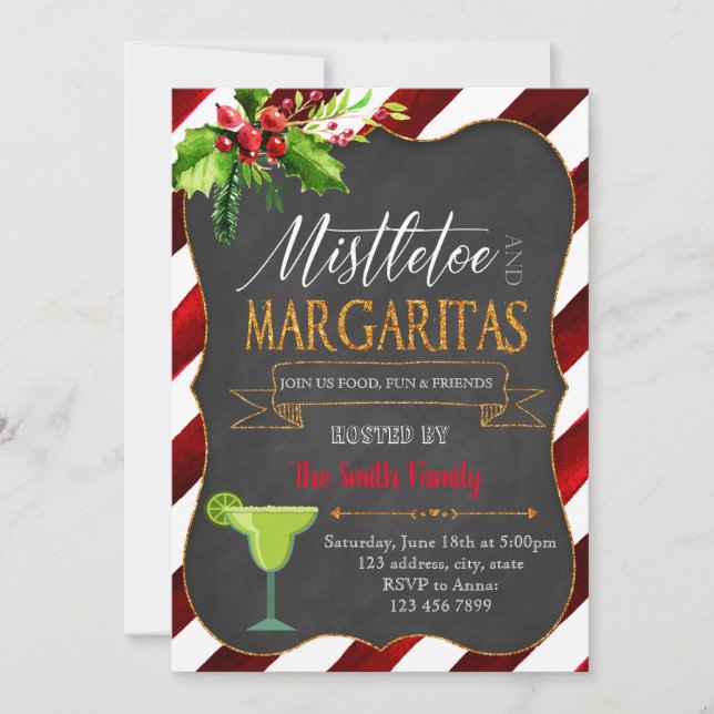 Misteltoe och Margaritas festinbjudan Inbjudningar (Framsida)