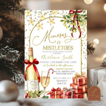 Misteltoe och Mimosas Champagne Bow Bröllopsdusch