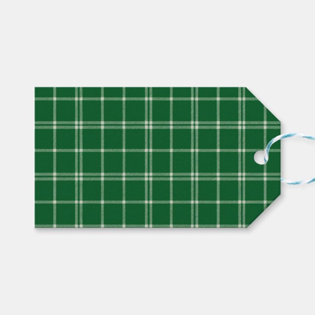 Misteltoe Plaid Presentetikett (Framsidan (Horisontell))