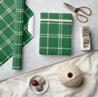 Misteltoe Plaid Presentpapper