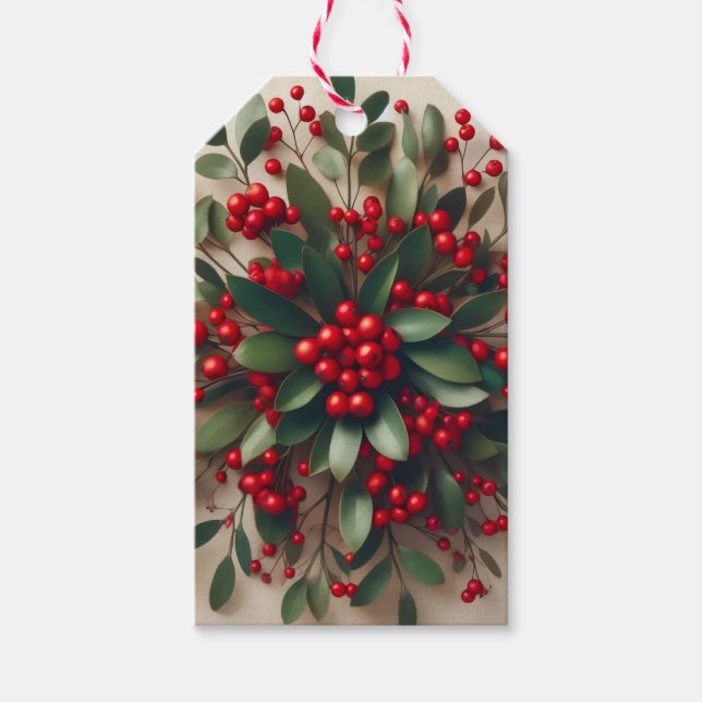 Misteltoe Tag Presentetikett (Framsidan)