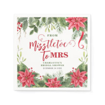 Misteltoe till Mrs Winter Poinsettia Bröllopsfest