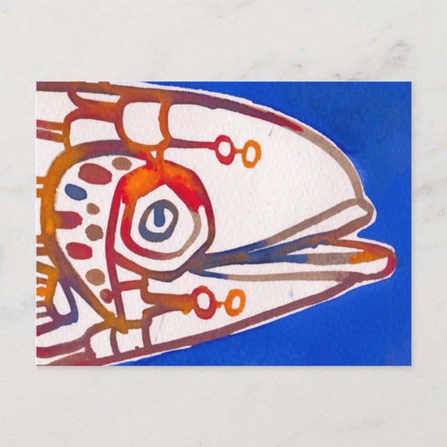 Mister Blue Fish-vykort Vykort (Framsida)