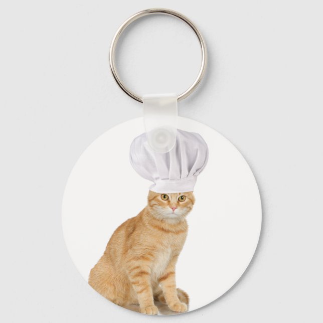 Mister Cat Chef till dig Nyckelring (Framsida)