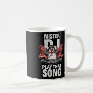 Mister Dj spelar att Sång Funny Penguin Dj Ungdom  Kaffemugg