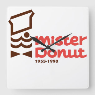 Mister Donut, Donut Fyrkantig Klocka