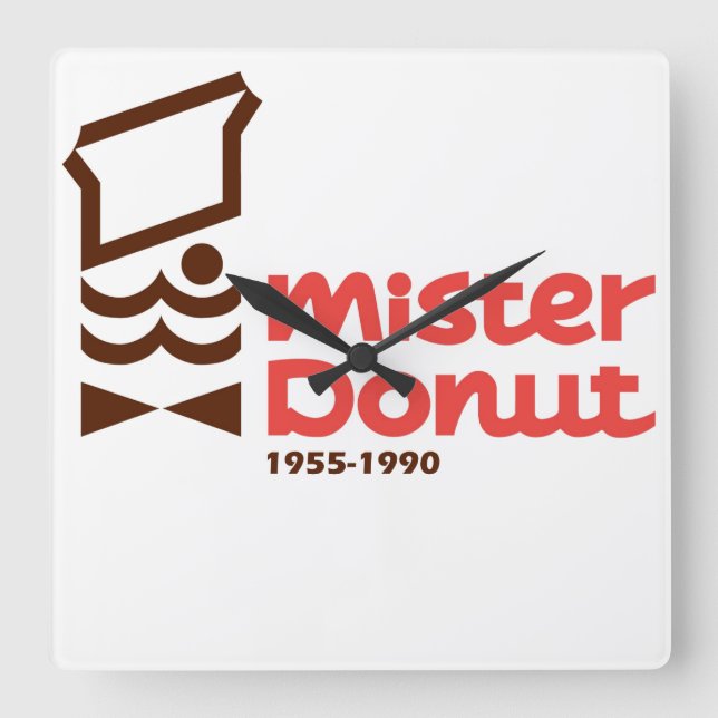 Mister Donut, Donut Fyrkantig Klocka (Framsida)