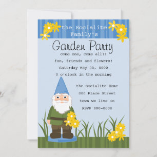Mister Garden Gnome Inbjudningar