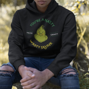 Mister Grinch   Du är en Nasty Wasty Skunk Hoodie