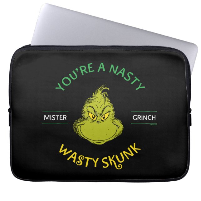 Mister Grinch | Du är en Nasty Wasty Skunk Laptop Fodral (Framsidan)