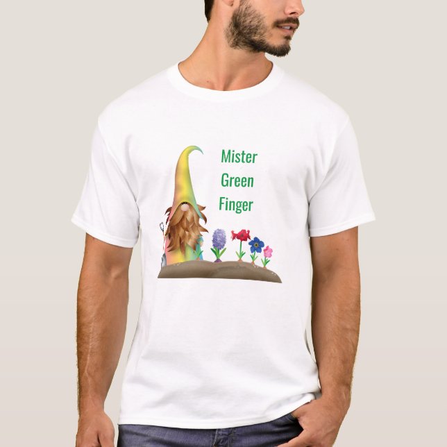 ’Mister Grönt Finger’ Manar -Shirt T Shirt (Framsida)
