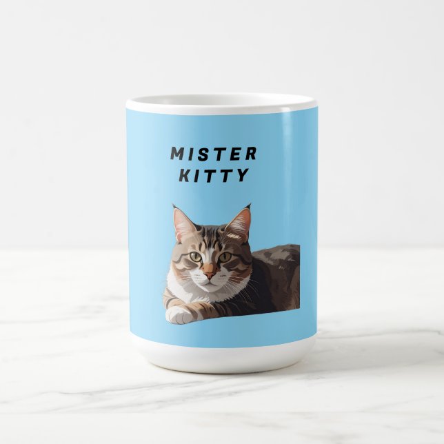 Mister Kitty – Sött Katt Karaktärsdesign Kaffemugg (Center)