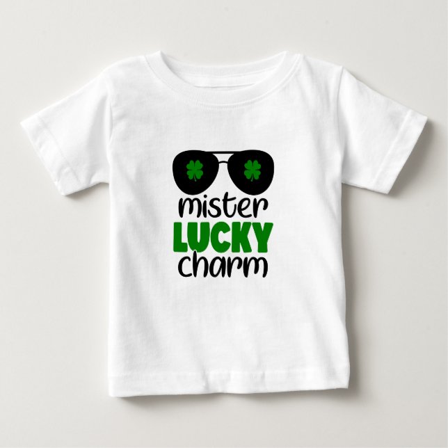 Mister Lucky Charm Baby T Shirt (Framsida)