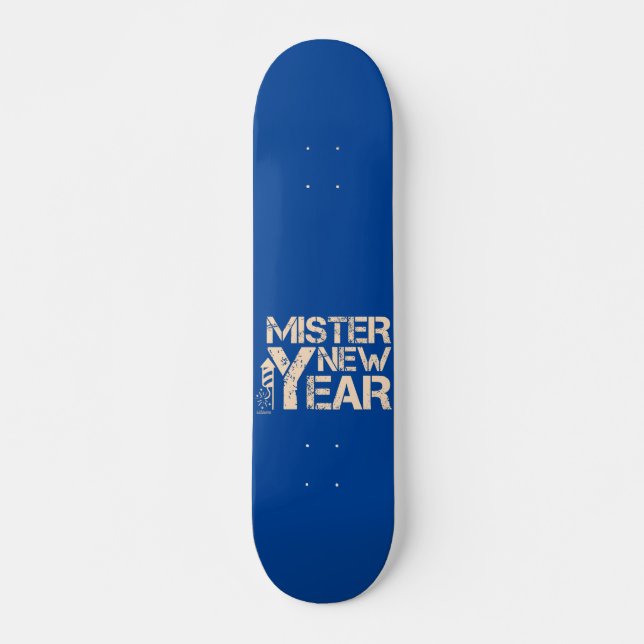 MISTER NY ÅR MINI SKATEBOARD BRÄDA 18,5 CM (Framsida)