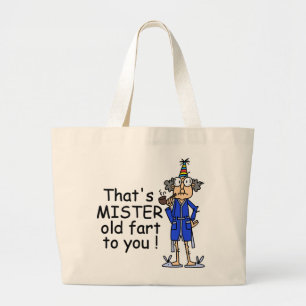 Mister Old Fart Birthday Humor Jumbo Tygkasse