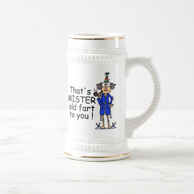Mister Old Fart Birthday Humor Sejdel (Höger)