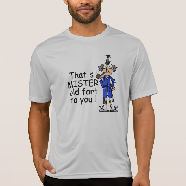 Mister Old Fart Birthday Humor T Shirt (Framsida)