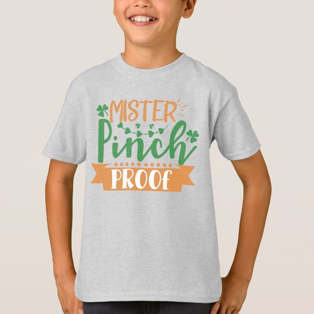 Mister Pinch Proof St Patrick T-Shirt för barn (Framsida)