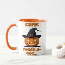 Mister Pumpk-A-Boo Halloween Pumpkin Mugg