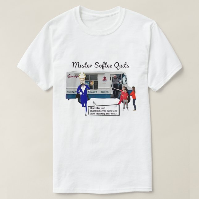 MISTER SOFTEE QUITS T SHIRT (Design framsida)