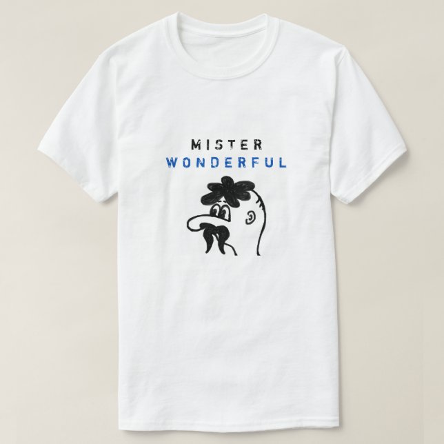 Mister Wonderful - Funny White T Shirt (Design framsida)