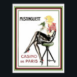 Mistinguett Casino De Paris Art Deco Skriv ut 12 x Poster<br><div class="desc">Popular Mistinguett Art Deco Skriv ut "Casino De Paris</div>