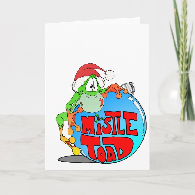 Mistle Toad Ornament Helgkort (Framsida)