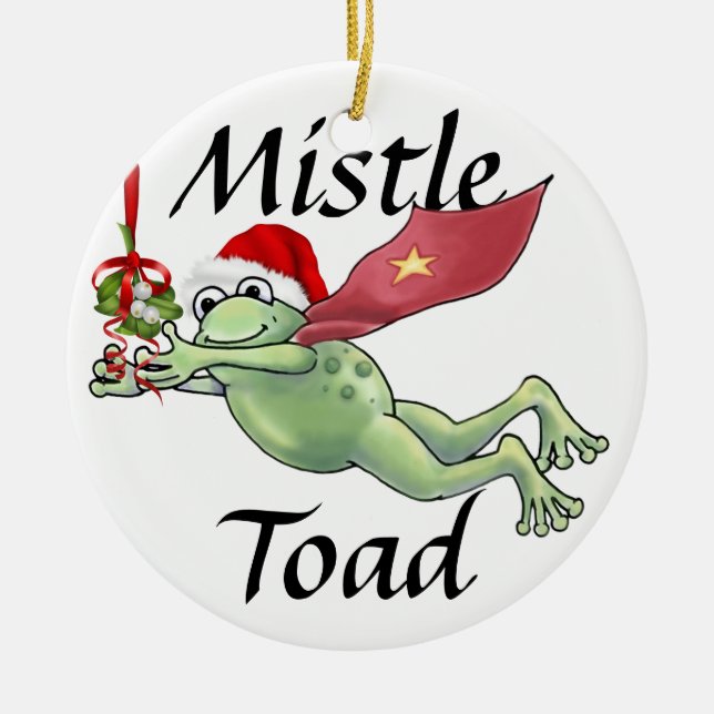 MistleToad 3 - SRF Julgransprydnad Keramik (Framsidan)